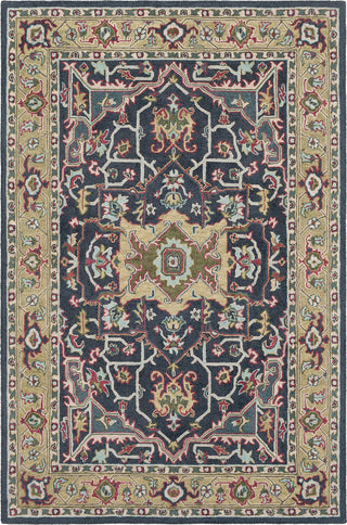 Surya Joli JOI-1006 Charcoal Moss Burgundy Aqua Dark Green Beige Area Rug main image