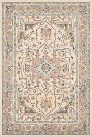 Surya Joli JOI-1007 Olive Butter Mauve Taupe Aqua Dark Brown Area Rug main image