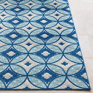 Surya Jolene JOL-1015 Aqua Dark Blue Light Gray Cream Area Rug Detail Image