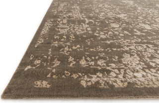 Loloi Journey JO-02 Dark Taupe / Ivory Area Rug Corner Shot