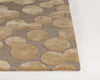 Chandra Joya JOY-46103 Brown/Gold Area Rug Corner Shot