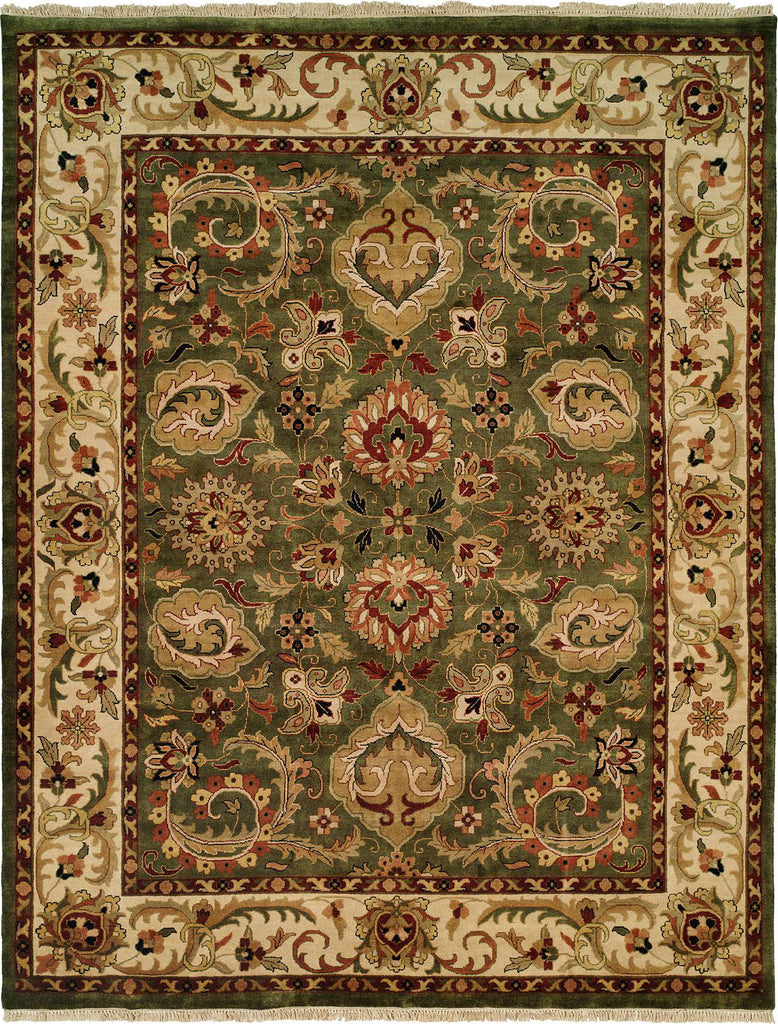 Kalaty Jaipura JP-427 Green/Ivory Area Rug main image