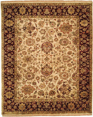 Kalaty Jaipura JP-462 Beige/Burgundy Area Rug main image