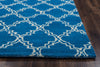 Rizzy Julian Pointe JP8742 Blue Area Rug Edge Shot
