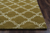 Rizzy Julian Pointe JP8744 Olive Area Rug Edge Shot
