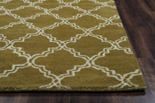 Rizzy Julian Pointe JP8744 Olive Area Rug Edge Shot