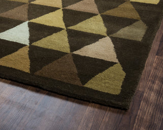 Rizzy Julian Pointe JP8760 Brown Area Rug Corner Shot