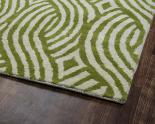 Rizzy Julian Pointe JP8866 Green Area Rug Corner Shot