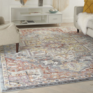 Nourison Juniper JPR04 Blue/Multicolor Area Rug Room Scene Feature