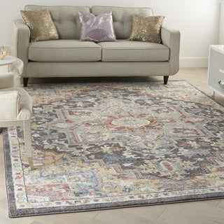 Nourison Juniper JPR04 Charcoal Multi Area Rug Room Scene Feature