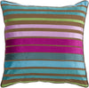 Surya Velvet Stripe Sparkling JS-019 Pillow 18 X 18 X 4 Down filled