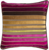 Surya Velvet Stripe Sparkling JS-020 Pillow 22 X 22 X 5 Poly filled