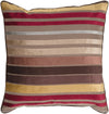 Surya Velvet Stripe Sparkling JS-023 Pillow 18 X 18 X 4 Down filled