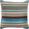 Surya Velvet Stripe Sparkling JS-024 Pillow 18 X 18 X 4 Down filled