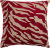 Surya Velvet Zebra Eye-catching Patterned JS-026 Pillow 22 X 22 X 5 Down filled