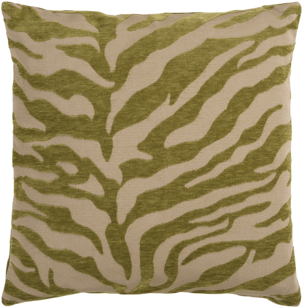Surya Velvet Zebra Eye-catching Patterned JS-029 Pillow 18 X 18 X 4 Poly filled