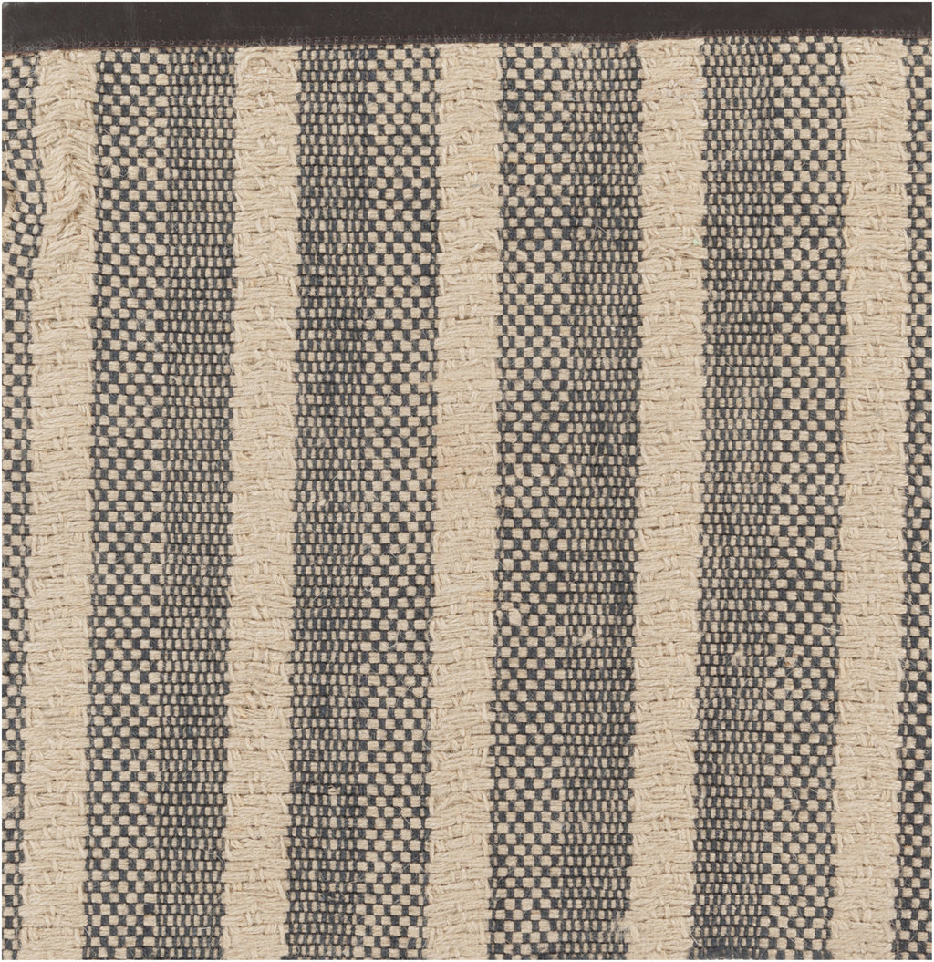 Surya Justice JST-9000 Black Hand Loomed Area Rug by Papilio 16'' Sample Swatch