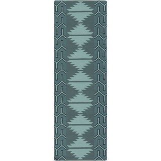 Surya Jewel Tone Ii JTII-2065 Teal Area Rug 2'6'' x 8' Runner