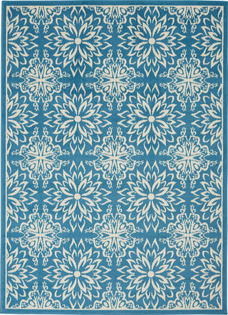 Jubilant JUB06 Ivory/Blue Area Rug by Nourison Main Image