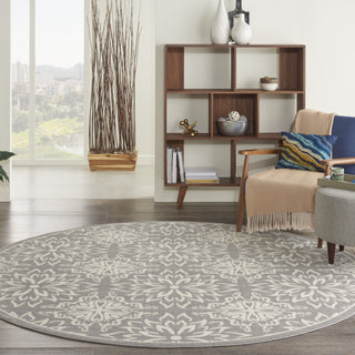 Nourison Jubilant JUB06 Ivory/Grey Area Rug