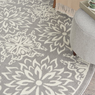 Nourison Jubilant JUB06 Ivory/Grey Area Rug