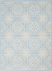 Jubilant JUB06 Ivory/Light Blue Area Rug by Nourison Main Image