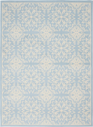 Jubilant JUB06 Ivory/Light Blue Area Rug by Nourison Main Image