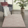 Nourison Jubilant JUB06 Ivory/Pink Area Rug Room Scene Feature