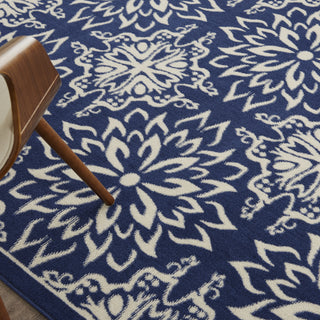 Nourison Jubilant JUB06 Navy/Ivory Area Rug