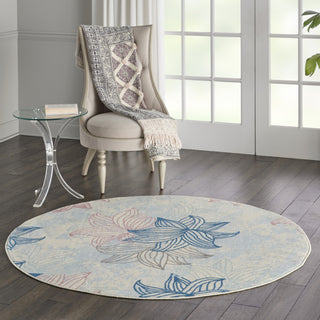 Jubilant JUB08 Ivory/Multicolor Area Rug by Nourison