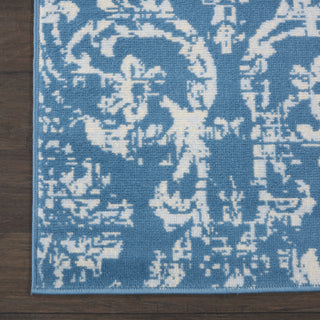 Jubilant JUB09 Blue Area Rug by Nourison Corner 