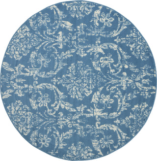 Jubilant JUB09 Blue Area Rug by Nourison 5'3'' Round