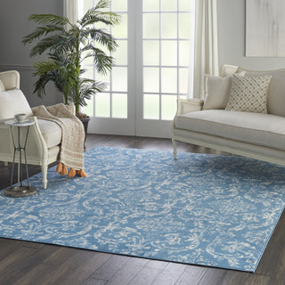 Jubilant JUB09 Blue Area Rug by Nourison Room Scene Featured