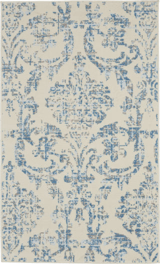 Nourison Jubilant JUB09 Ivory Blue Area Rug