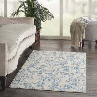 Nourison Jubilant JUB09 Ivory Blue Area Rug