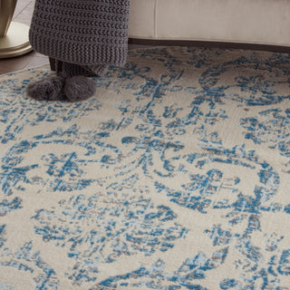 Nourison Jubilant JUB09 Ivory Blue Area Rug