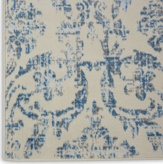 Nourison Jubilant JUB09 Ivory Blue Area Rug