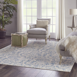 Nourison Jubilant JUB09 Ivory Blue Area Rug