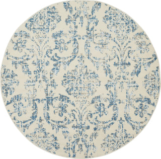 Jubilant JUB09 Ivory/Blue Area Rug by Nourison 5'3'' Round