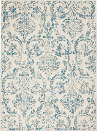 Jubilant JUB09 Ivory/Blue Area Rug by Nourison Main Image