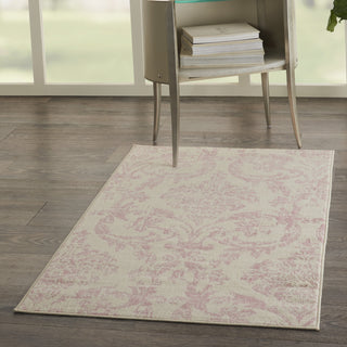 Nourison Jubilant JUB09 Ivory/Pink Area Rug