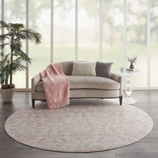 Nourison Jubilant JUB09 Ivory/Pink Area Rug