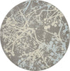 Jubilant JUB12 Grey Area Rug by Nourison Round