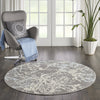 Jubilant JUB12 Grey Area Rug by Nourison Room Scene 2