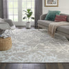 Jubilant JUB12 Grey Area Rug by Nourison Room Scene Featured