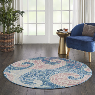 Jubilant JUB13 Blue Area Rug by Nourison Room Scene 2