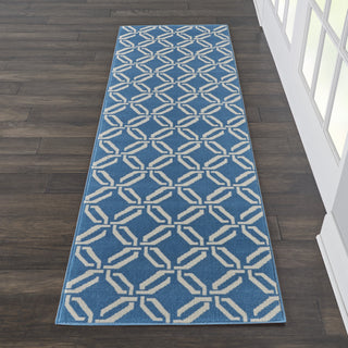 Jubilant JUB17 Blue Area Rug by Nourison Room Scene 3