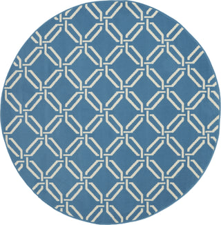 Jubilant JUB17 Blue Area Rug by Nourison 5'3''Round