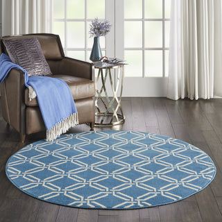 Jubilant JUB17 Blue Area Rug by Nourison Room Scene 2