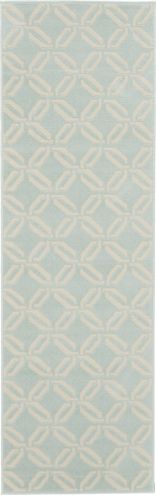 Jubilant JUB17 Green Area Rug by Nourison 2'3'' X 7'3'' Runner